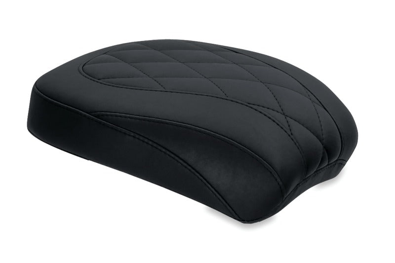 Mustang 00-15 Harley Softail Standard Rear Tire Wide Tripper Passenger Seat Diamond Stitch - Black