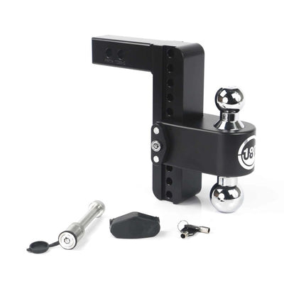 Weigh Safe 180 Hitch 8in Drop Hitch & 2in Shank (10K/12.5K GTWR) w/WS05 - Black Cerakote