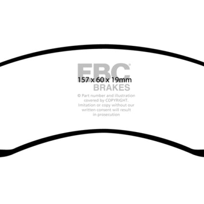 EBC 99-04 Jeep Grand Cherokee 4.0 (Akebono) Greenstuff Front Brake Pads