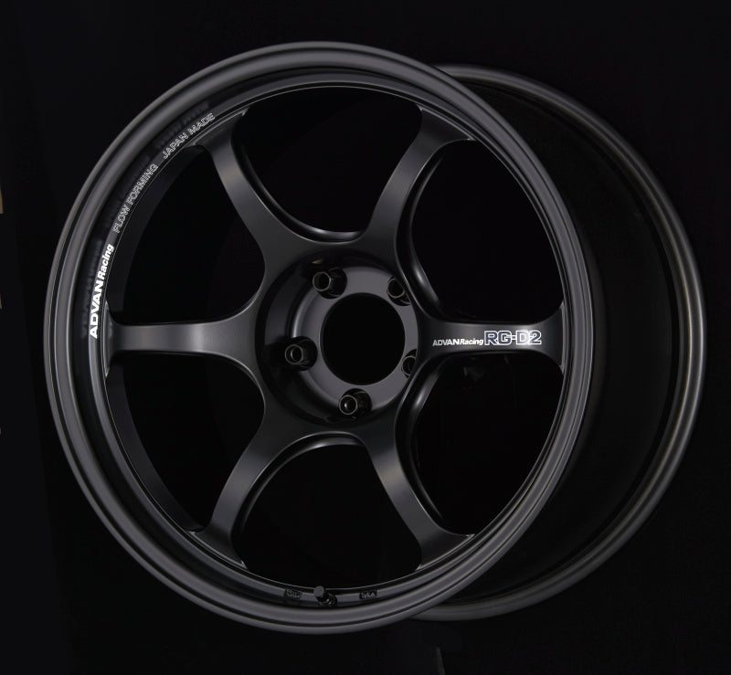 Advan RG-D2 17x8.0 +44 5x114.3 Semi Gloss Black Wheel