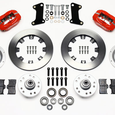 Wilwood Forged Dynalite Front Kit 12.19in Red 67-69 Camaro 64-72 Nova Chevelle