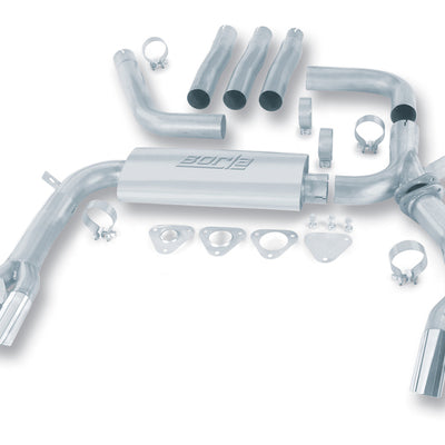 Borla 84-92 Chevrolet Camaro / Pontiac Trans Am 5.0L/5.7L V8 3in Adj SS Cat-Back Exhaust w/ Adapters