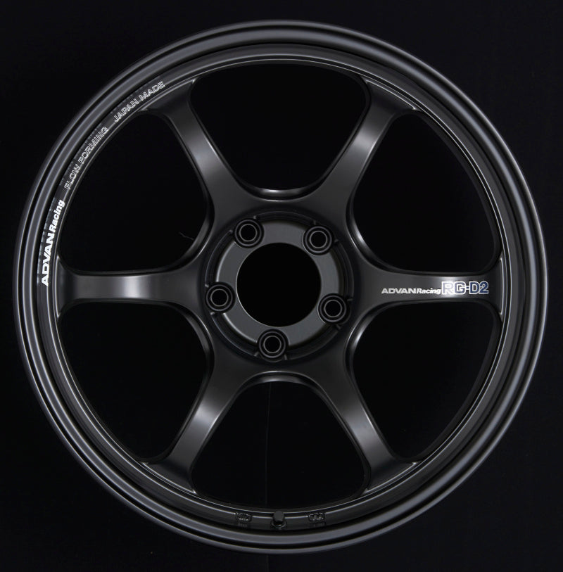 Advan RG-D2 18x9.5 +22 5x120 Semi Gloss Black Wheel