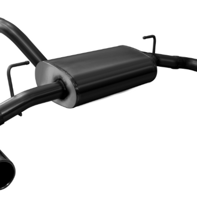 Corsa 2018-2025 Jeep Wrangler JL 2.5in Dual Rear Exit Black Tips Sport Axle-Back Exhaust