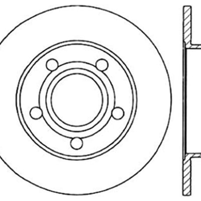 StopTech 96-01 Audi A4 Quattro / 12/98-05 VW Passat Left Rear Drilled Rotor