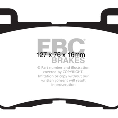 EBC 08-15 Infiniti G37 3.7 Greenstuff Front Brake Pads