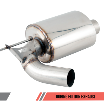 AWE Tuning BMW F3X 340i Touring Edition Axle-Back Exhaust - Chrome Silver Tips (102mm)
