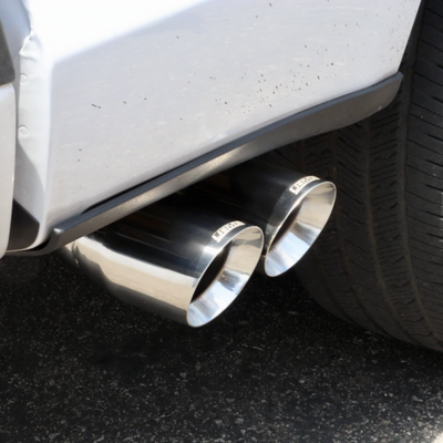 Carven 15-20 Ford F-150 5.0L Competitor Series Cat-Back w/R-Series Muf. & 4in. Dual Tip - Polished