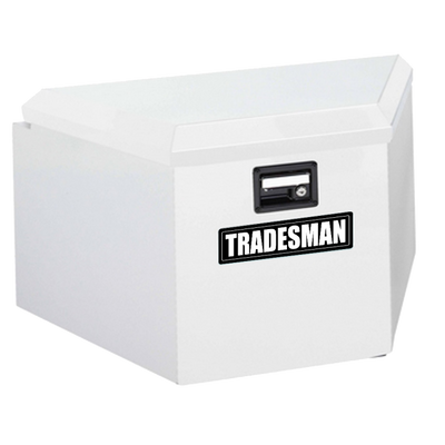 Tradesman Steel Trailer Tongue Storage Box (16in.) - White