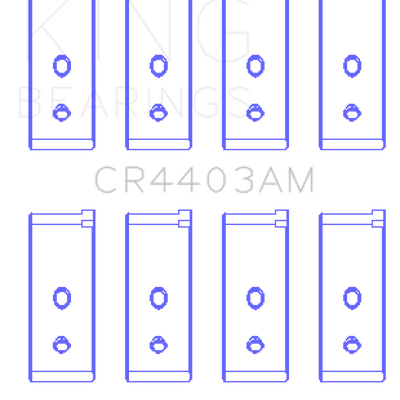 King Engine Bearings Austin/MG B-Series (Size Standard) Connecting Rod Bearing Set