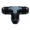 Vibrant -4AN Flare Tee Adapter Fitting - Aluminum