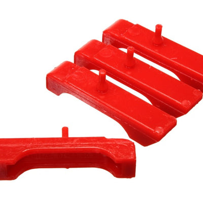 Energy Suspension GM SBC Red Radiator Isolator Pad Set - 3 Row