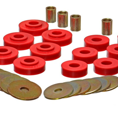 Energy Suspension GM Corvette Red Body Mount Set