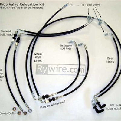 Rywire Proportion Valve Relocation Kit (Drop Ship Only - On PO Note Vehicle and Master Cyl Type)