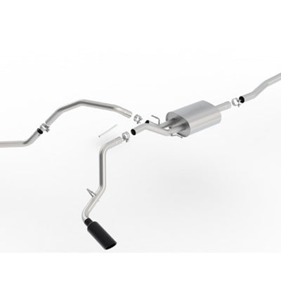 Borla 14-18 Chevrolet Silverado 1500 AT/MT 4DR SS S-Type Catback Exhaust Black Chrome Tip