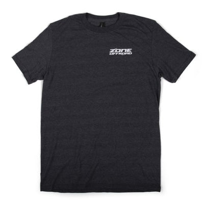 Zone Offroad Charcoal Gray Premium Cotton T-Shirt w/ Zone Offroad Logos - Small