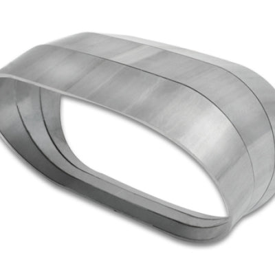 Vibrant Vertical 304 SS Oval Pie Cuts 3.5in OD Tight 45 Degree Elbow