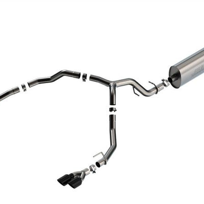Borla 21-22 Chevrolet Tahoe 5.3L V8 2/4WD 4DR 3in/2.75in Touring Cat-Back Exhaust -Black Chrome Tips