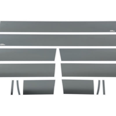 Putco 07-13 GMC Sierra Extended Cab 8ft Long Box - 6in Wide - 12pcs Black Platinum Rocker Panels