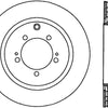 StopTech Power Slot 08-09 Evo 10 Cryo Slotted Left Rear Rotor