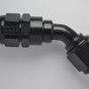 Fragola -6AN Real Street x 45 Degree Hose End Black For PTFE Hose