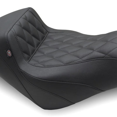 Mustang 15-23 Kawasaki Vulcan S Solo Seat Diamond Stitch - Black