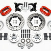 Wilwood Forged Dynalite Front Kit 11.00in Drilled Red 65-72 CDP A Body - 10in Drum