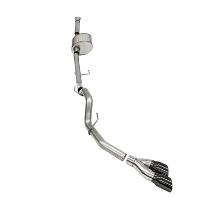Corsa 2021-2025 Ford F-150 SuperCab/6.5in Bed 5.0L V8 Xtreme Cat-Back Single Side Exit-Black PVD