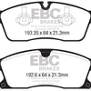 EBC 2016+ Jeep Grand Cherokee 3.6L Yellowstuff Front Brake Pads