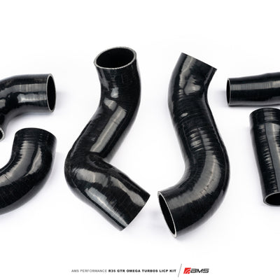 AMS Performance  Nissan R35 GTR Omega Turbo Kit 3in Lower Intercooler Pipes