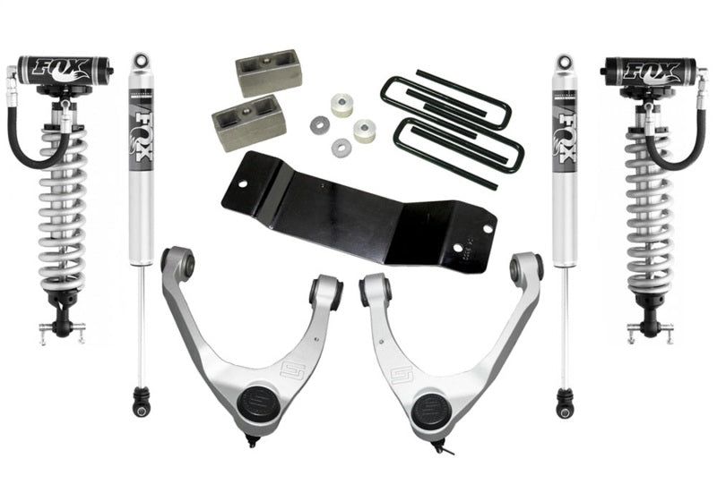 Superlift 07-16 Chevy Silv 4WD 3.5in Lift Kit w/ Steel Cntrl Arms Fox Front Coilover & 2.0 Rear