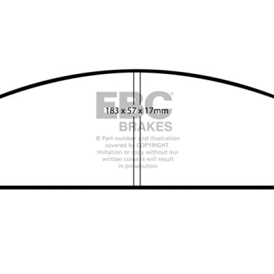 EBC 13-14 Chrysler 200 3.6 Greenstuff Front Brake Pads