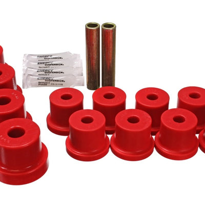 Energy Suspension 67-69 Chevrolet Corvette Red Rear Leaf Spring Bushing Set
