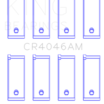 King Engine Bearings Acura D16A1 (Size STD) Rod Bearing Set (Size +0.75)