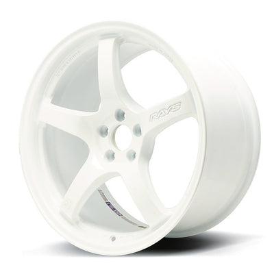 Gram Lights 57CR 18x9.5 +38 5x100 Ceramic White Pearl Wheel