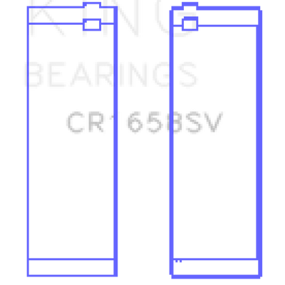 King BMW N47 D20 A/N47S D20 D Sputter (Size +0.5mm) Replacement Connecting Rod Bearing Set