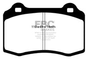 EBC 03-07 Volvo S60 2.5 Turbo R Greenstuff Rear Brake Pads