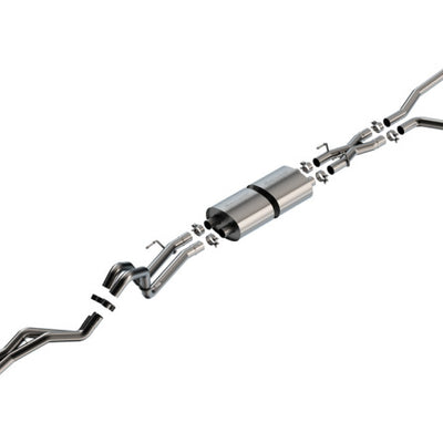 Borla 22-24 Toyota Tundra 3.4L V6 (Inc. Hyb.) Ext. Cab/STD Bed/145.7in WB S-Type Cat-Back - Blk Chrm