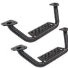 Go Rhino Dominator Extreme D6 SideSteps - Tex Blk - 4in Drop Down Steps (Pair)