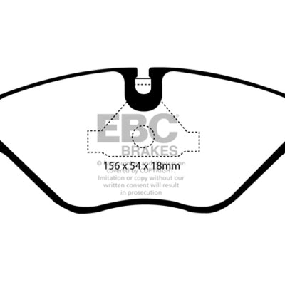 EBC 90-98 Saab 9000 2.0 Redstuff Front Brake Pads