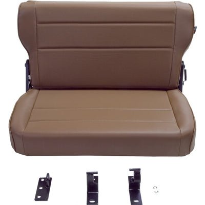 Rugged Ridge Fold & Tumble Rear Seat Spice 76-95 Jeep CJ / Jeep Wrangler