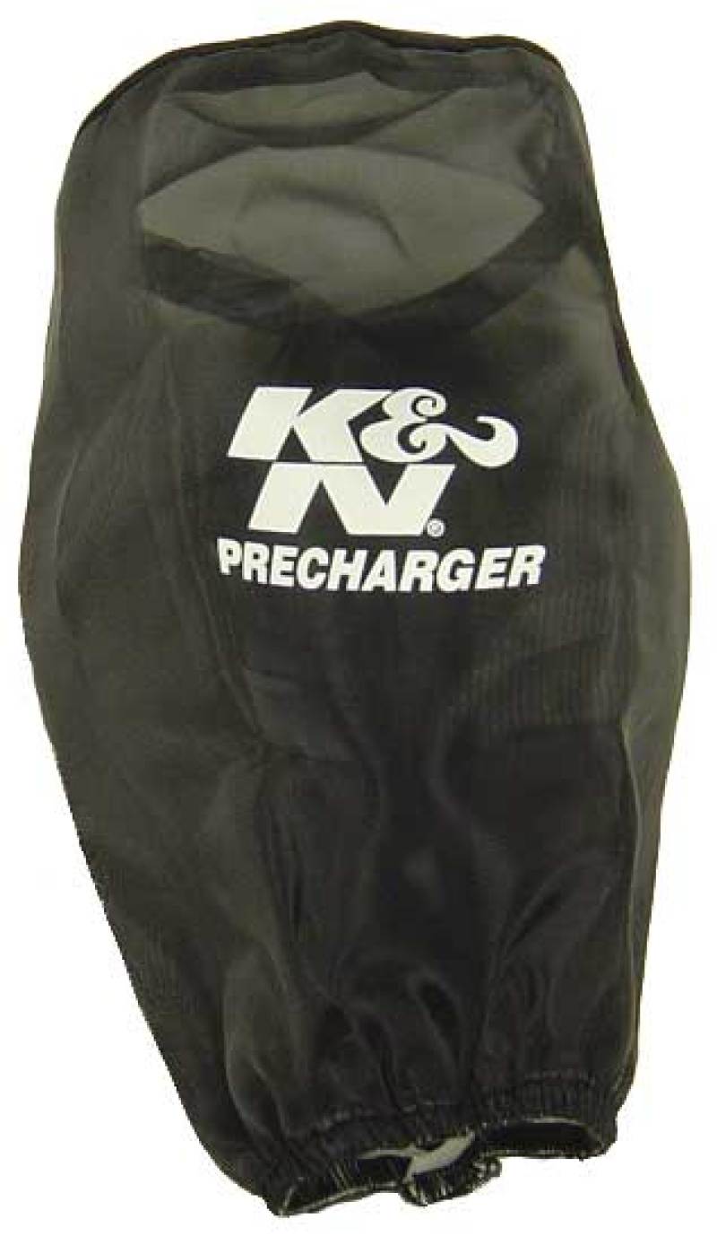 K&N PreCharger Air Filter Wrap Round Straight Black 3.625in ID x 9in H
