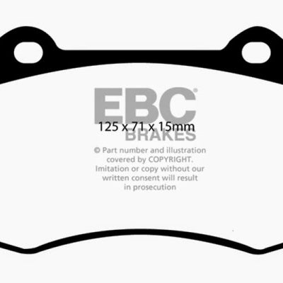 EBC 07-08 Chevrolet Cobalt 2.0 Supercharged (SS) Yellowstuff Front Brake Pads