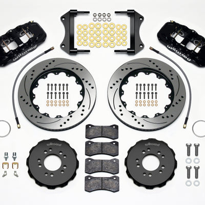 Wilwood AERO6 Front Hat Kit 14.25 Drilled 2014-Up Corvette C7 w/Lines