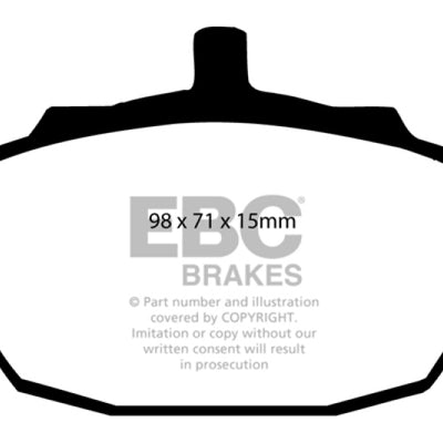 EBC 91-93 Morgan 4/4 1.6 Greenstuff Front Brake Pads