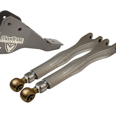 MaxTrac 17-19 Ford F-250/350 4WD Dually 4in & 6in Lift Kit - Front Driver 4-Link Arms/Brackets