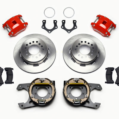 Wilwood D154 P/S Park Brake Kit Red Mopar/Dana 2.36in Off w/Snap Ring Bearing