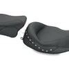 Mustang 08-21 Harley Electra Glide,Rd Glide,Rd King,Str Glide Std Touring Solo Seat w/Studs - Black