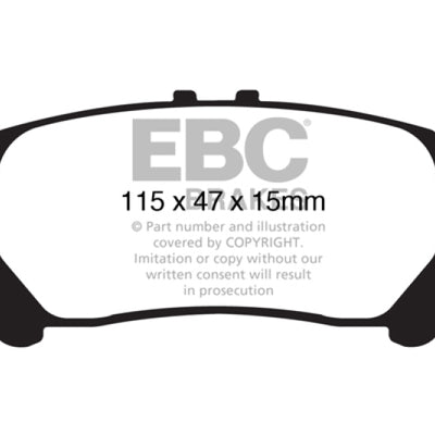 EBC 13+ Lexus GS350 3.5 RWD Ultimax2 Rear Brake Pads