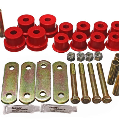 Energy Suspension 67-81 Chevrolet Camaro Red Heavy Duty Shackle Set (Includes Hardware)
